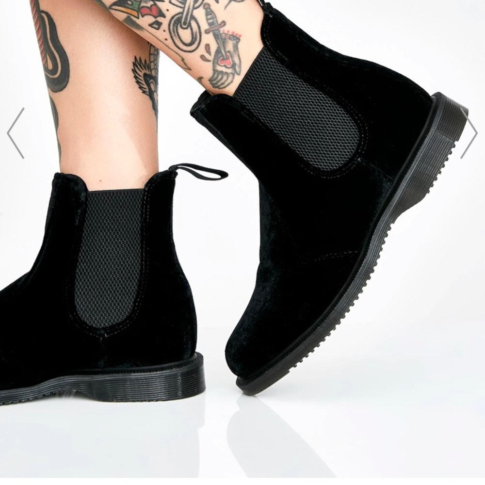 Dr. Martens: Flora Waterproof Suede Chelsea Boot
